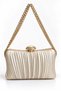 Pleated Evening Dress Bag Leather Satin Pleated Stylish Pleated Evening Dress Bag Handbag/Shoulder Bag Evening Dress Stylish Bag Elegant - 2
