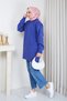 Women's Knitted Crew Neck Knitwear Tunic - 2