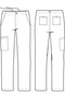 Hhe9590 Ryan Men's Scrubs Single Bottom Surgical Pants – Imported, Mid-Waist, Slim Fit Leg, 6 Pockets, 4-Way Stretch Doctor Nurse Single Bottom - 7