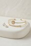 Gold Color Zircon Stone Women's Bracelet