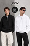 High Collar Half-Zip Sweatshirt Black and White 2-Piece Advantage Set