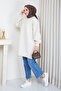 Women's Chain Braided Knitwear Tunic - 2