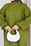 Women's Chain Braided Knitwear Tunic - 5