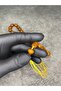 Otutturma İmameli High-End Collectible Crimped Amber Prayer Beads - 4