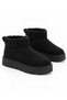 Women's Suede Fur-Lined Wool Thick-Soled High-Heeled Sole Winter Ankle Short Mini Boots - 2