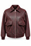 Burgundy Bomber Ceket - 4