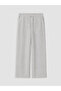 Vizyon New Season Gray Wide Leg Women's Thick Sweatpants - 5