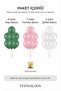 Set of 20 Green Pink Transparent Balloons with Gold Confetti for Baby Shower Birthday Party and Event Decoration - 4
