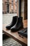 8280 Black Genuine Leather Women's Boots - 3