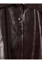 Ozmarka New Season Burgundy Patterned Women's Leather Look Jacket - 3
