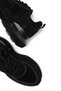 Women's Black Stone Thick Sole Sneaker Sports Shoes - 6