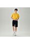 Men's Slim Peach Twill Elastic Shorts - 6