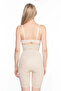 High Waist Patterned Double Long Leg Corset - Nude - Klbn29379 - 3