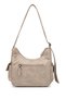 Daily Multi-Pocket Long Strap Women's Crossbody and Shoulder Bag Dark Beige - 3