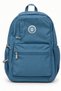 Blue School Bag 3 Compartments Waterproof Student Backpack Crinkle Fabric 45 X 27 X 15 - 5