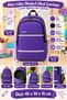 Purple Luxury Primary School Schoolbag Children's Student Backpack for Daily School Use 45 X 30 X 15 - 4