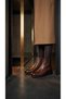 8280 Brown Genuine Leather Women's Boots - 4