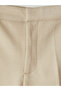 Özmarka New Season Beige Regular Fit Women's Trousers - 6