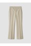 Özmarka New Season Beige Regular Fit Women's Trousers - 5