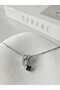 Stainless Steel Zircon Stone Necklace - 4