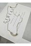 Stainless Steel Zircon Stone Necklace - 4