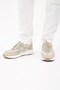 Alpi Beige Genuine Leather Knitwear Men's Sneaker Shoes - 3