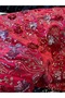 Sequin Embroidered Velvet Fabric - 4
