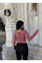 Red Front-Back V Corset Blouse - 2