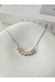 Stainless Steel Zircon Stone Necklace