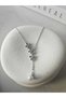 Stainless Steel Zircon Stone Necklace - 5