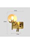| Modern Wall Sconce | 1 x E27 Bulb Holder | Olive Gold Finish - 6