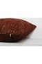 Cinnamon Brown Geometric Patterned Textured Modern Decorative Throw Pillow Cover - 5