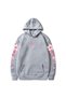 Unisex Gray Kangaroo Pocket Thick Fabric Oversize Hooded Sweatshirt Hoodie
