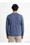 Esvab • Modern & Distinctive Zero Roba Collar Long Sleeve Combed Cotton Men's T-Shirt - 5