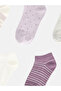 Embroidered Women's Bootie Socks from Uzg Store for Style Enthusiasts, Pack of 5 - 2