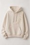Unisex Beige Relaxed Fit Hooded Kangaroo Pocket Thick Sweatshirt