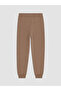 Vizyon New Season Brown Boys' Jogger Sweatpants with Elastic Waist - 3