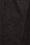 Lined, Double-Layered, Patterned Linen-Look Skirt with Waist Tie Detail - Dark Brown - 4