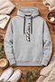 Unisex Gray Hooded Oversize Sweatshirt Comfortable Fit Cotton with Fleece Inside
