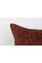 Cinnamon Brown Geometric Patterned Textured Modern Decorative Throw Pillow Cover - 2