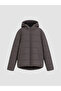 Vizyon New Season Anthracite Hooded Boys' Puffer Jacket