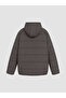 Vizyon New Season Anthracite Hooded Boys' Puffer Jacket - 2