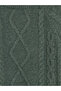 Green Hair Braided Patterned Boy's Knitwear Sweater - 3