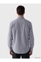 Esvab • Modern & Distinctive Standard Fit Checkered Embroidered Poplin Men's Shirt - 3