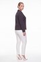 Women's Black Seasonal Classic Shirt Collar Pocket Buttoned Striped Back Stripe Detailed Jacket - 2