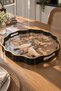 Decorative Bird Patterned Tray – Black Gold Presentation and Serving Tray - 3