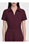 Esvab • Modern & Distinctive Belted A-Line Crepe Shirt Dress - 2