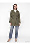 Esvab • Modern & Distinctive Double-Breasted Roba Collar Belted Women's Trench Coat - 2