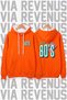 Back to the 80's Printed Unisex Wide Fit Hoodie Sweatshirt - 3 Thread Fleece Hood Lining with Drawstring Detail