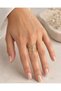 Wave Design Adjustable Ring Gold and Silver Color Modern Geometric Women's Ring - 2